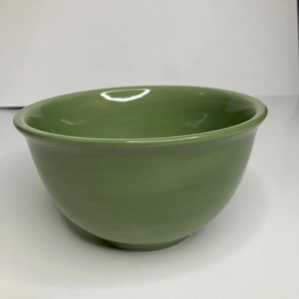 Pottery Barn 6” Green Soup/Cereal Bowl